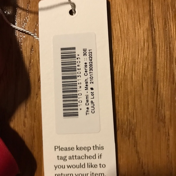 CUUP Demi Mesh Bra 30E Cerise - Picture 2 of 2